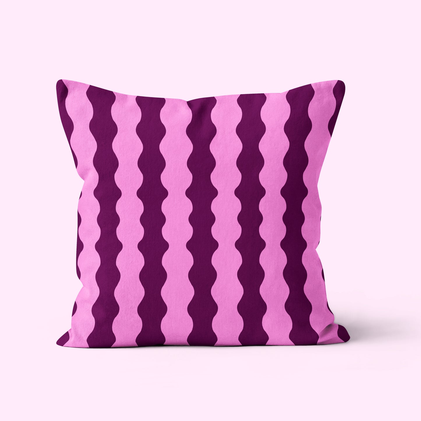 burgundy and pink wavy cushion pillow cover