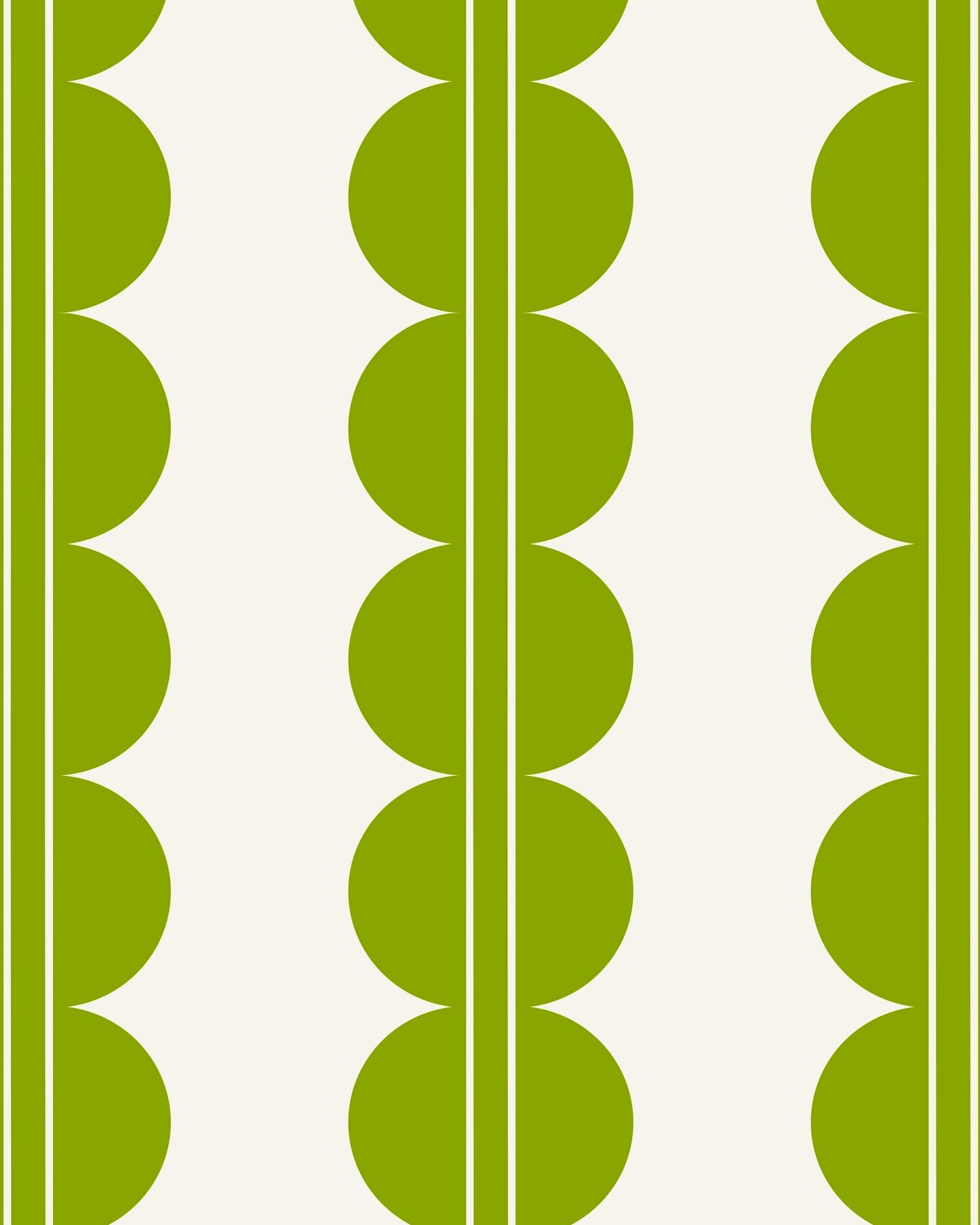 green callop wallpaper, stripes and scallops wallpaper, green boys bedroom wallpaper, elegant bedroom wallpaper, made in the UK