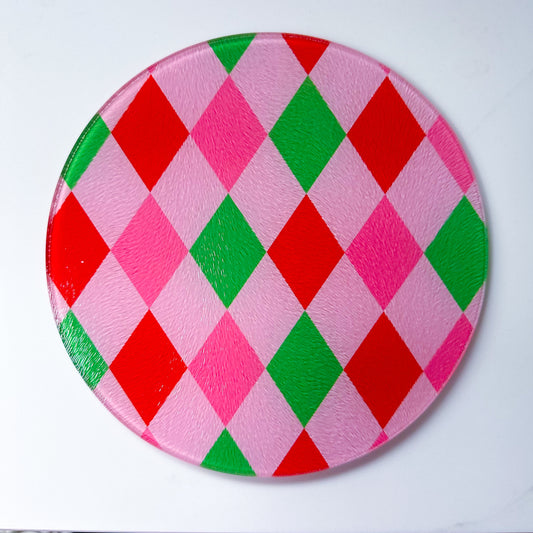 Harlequin Christmas Trivet