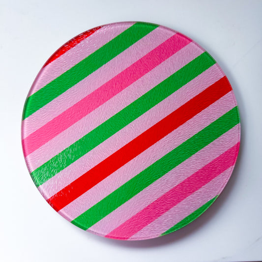Stripes Christmas Trivet