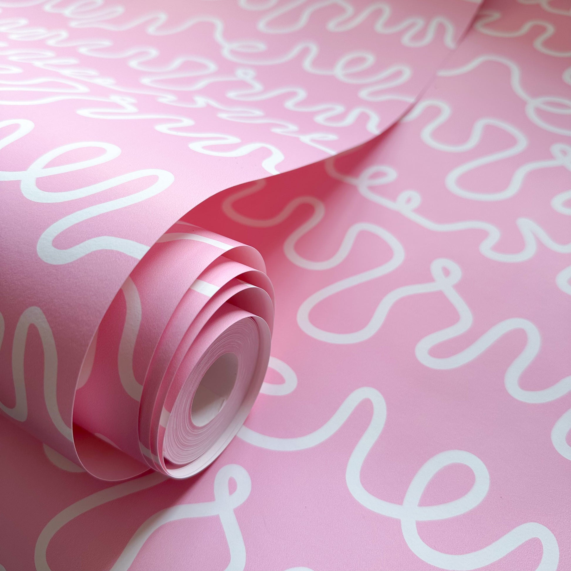 pink wallpaper for girls room