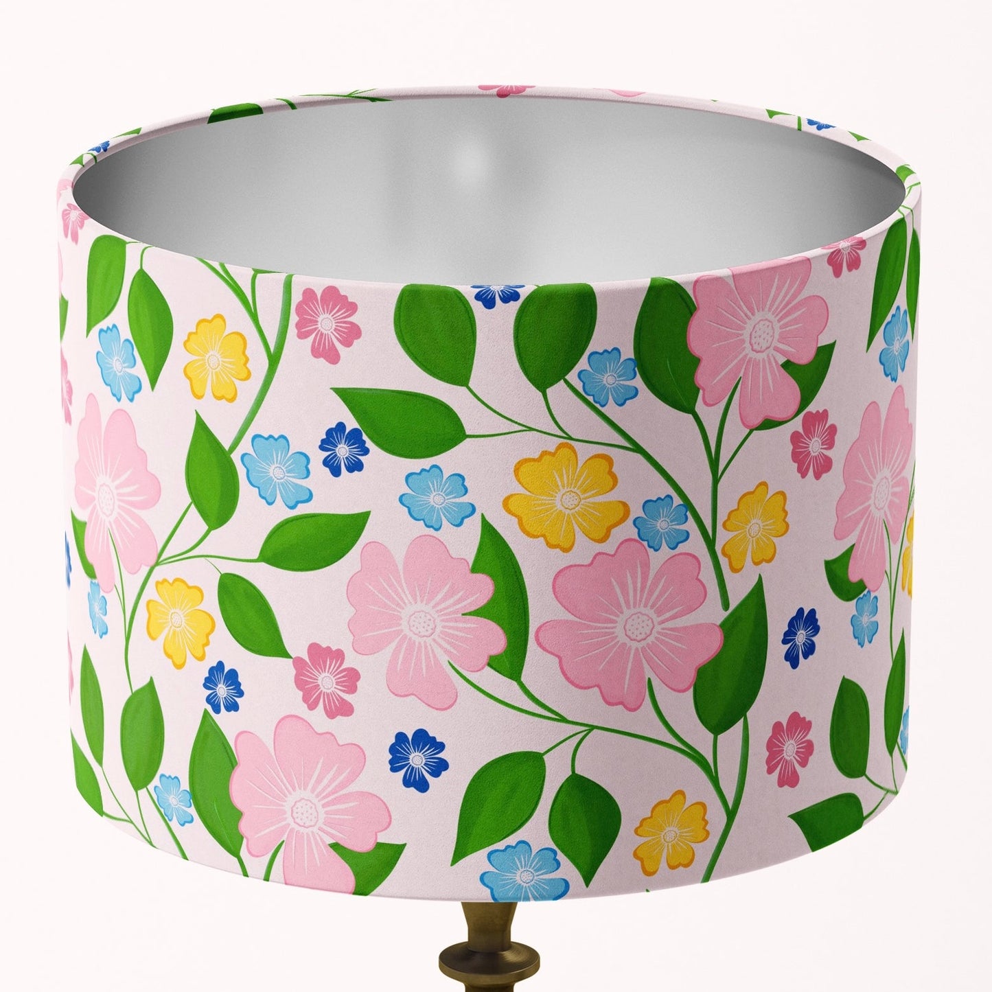 Sorbet Dreams blossom trail Floral patterned lampshade in multi colour
