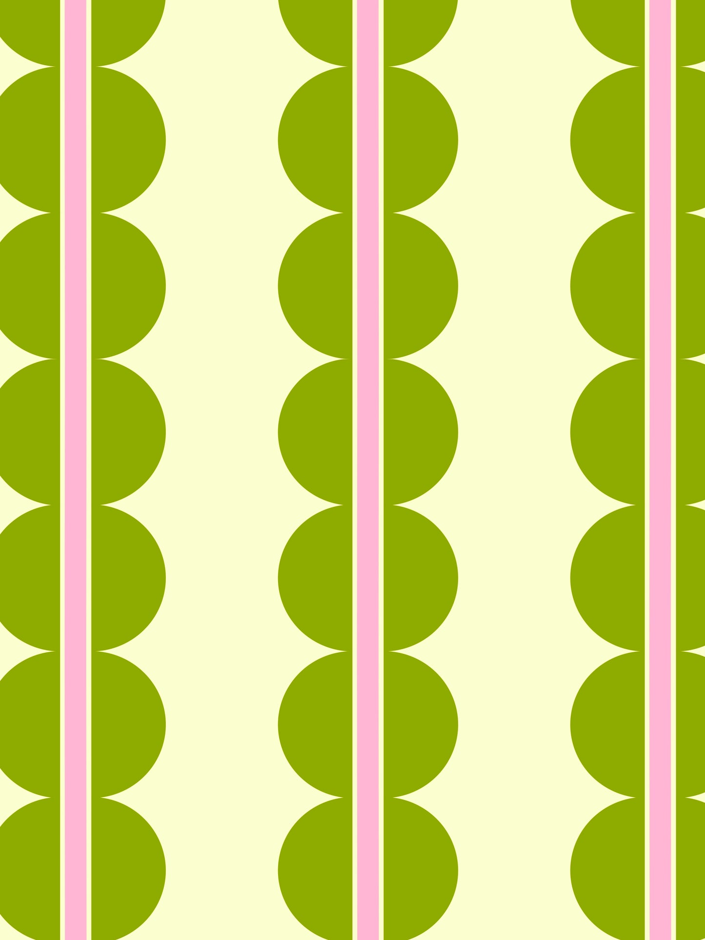 Sorbet Dreams bubbles scallop fabric headboard fabric, upholstery, cushions, in chartreuse colour, pink and green fabric