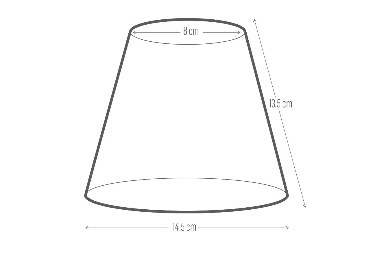 candle clip lampshade size
