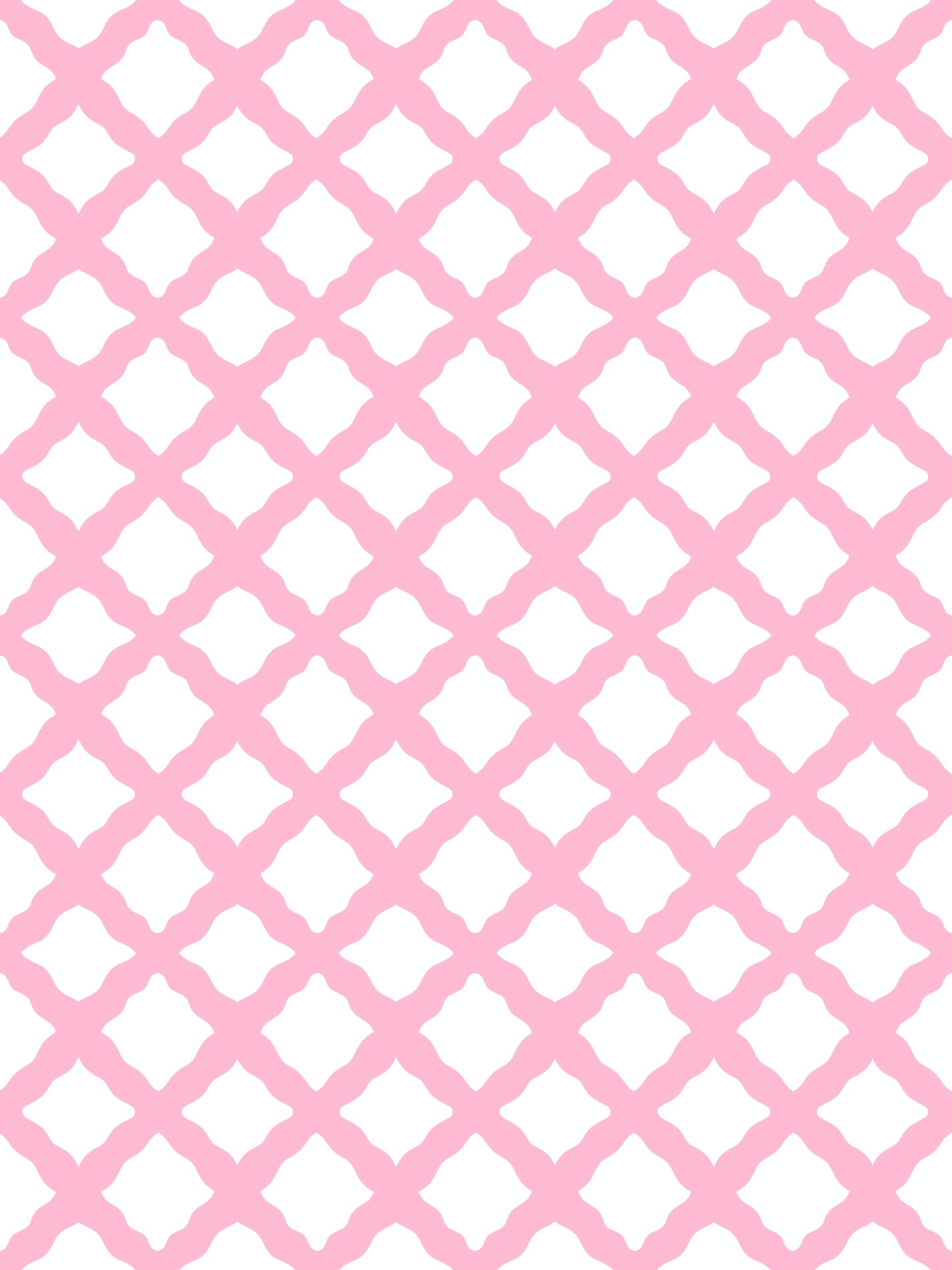 Pink and white lattice pattern fabric, abstract designer fabric, girls room fabric