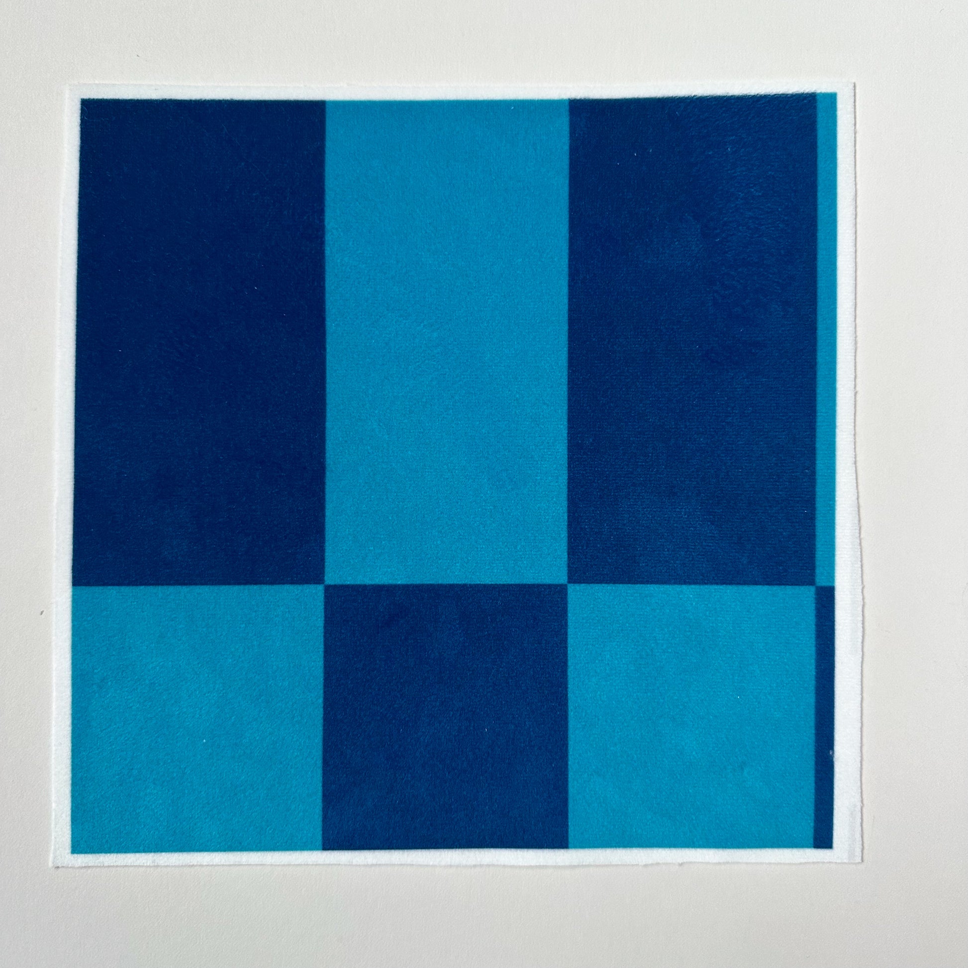 checkered velvet fabric by metre in blue colour perfect for upholstery sofa sewing projects