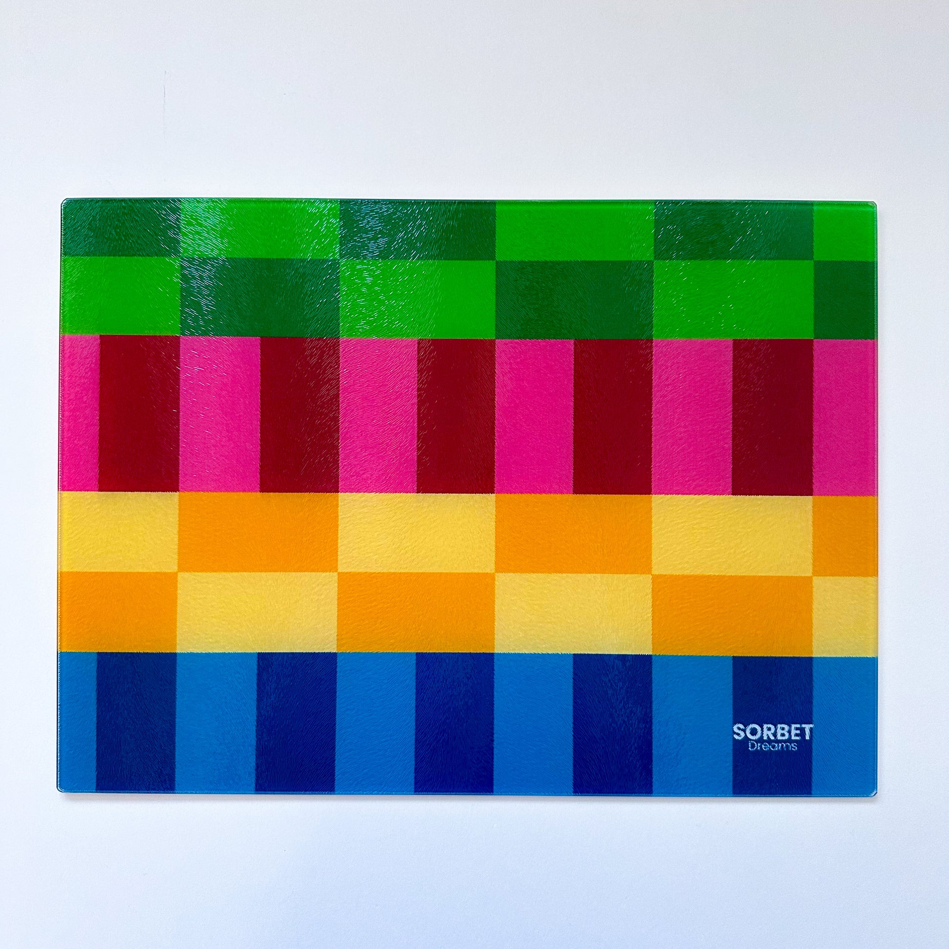glass worktop saver checked colourful home accessories
