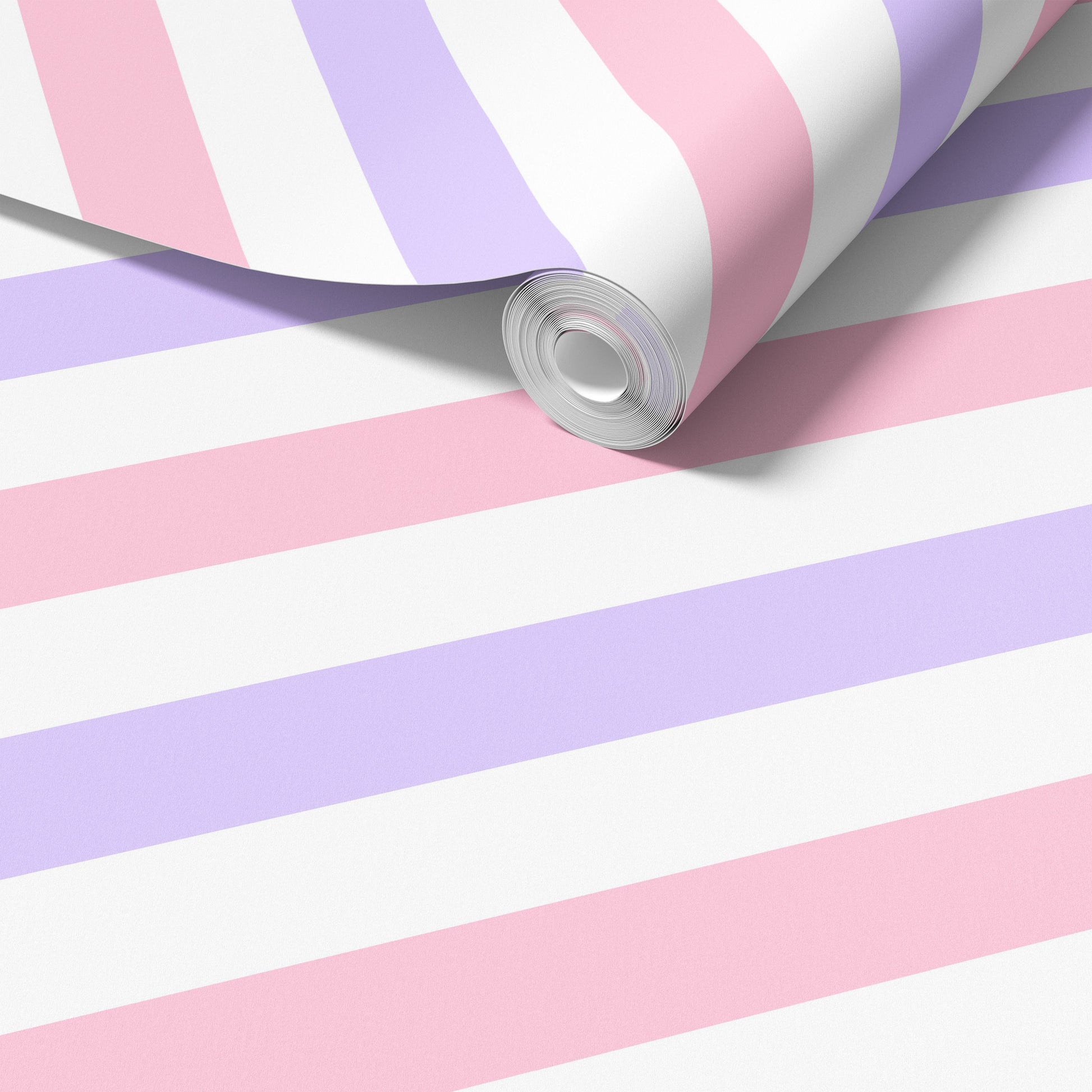 diagonal stripes wallpaper in pink and purple
