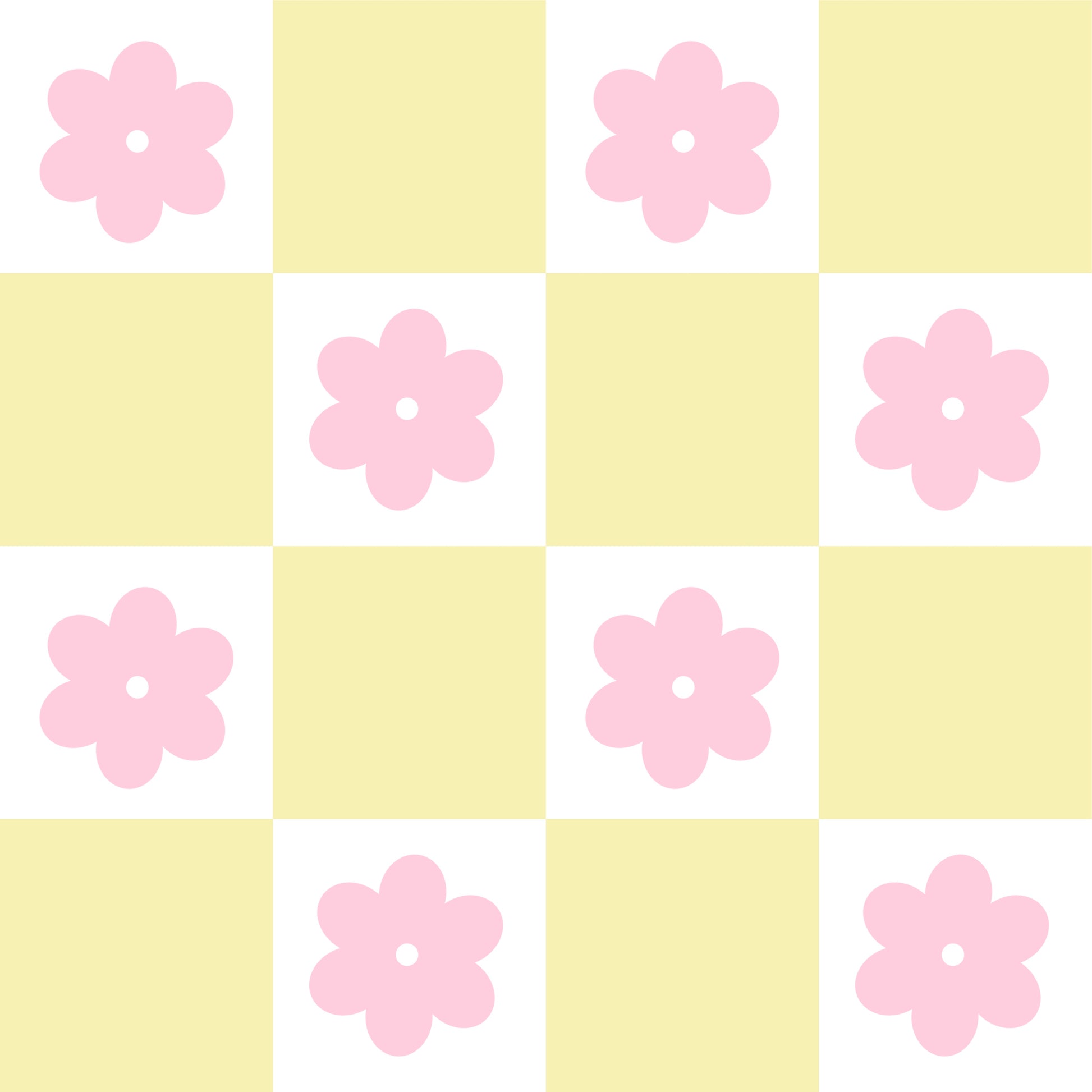 yellow and pink pastel checkered wallpaper uk daisy