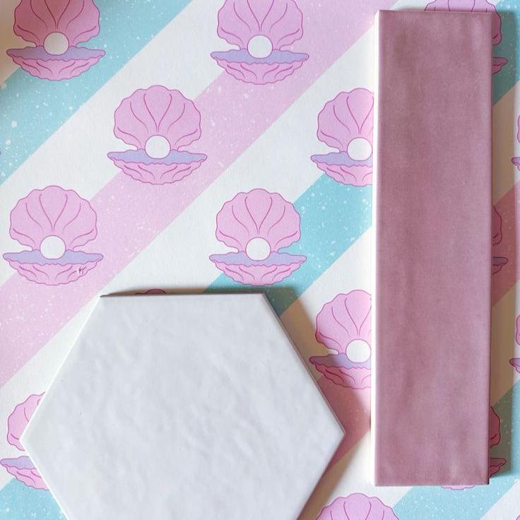 shell in a million sea shells and pearl wallpaper for bathrooms girls bedroom pastel colours pink blue lilac