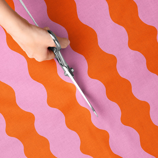 wavy fabric in orange and pink colours sewing upholstery fabric outdoor fabric garden furniture upholstery
