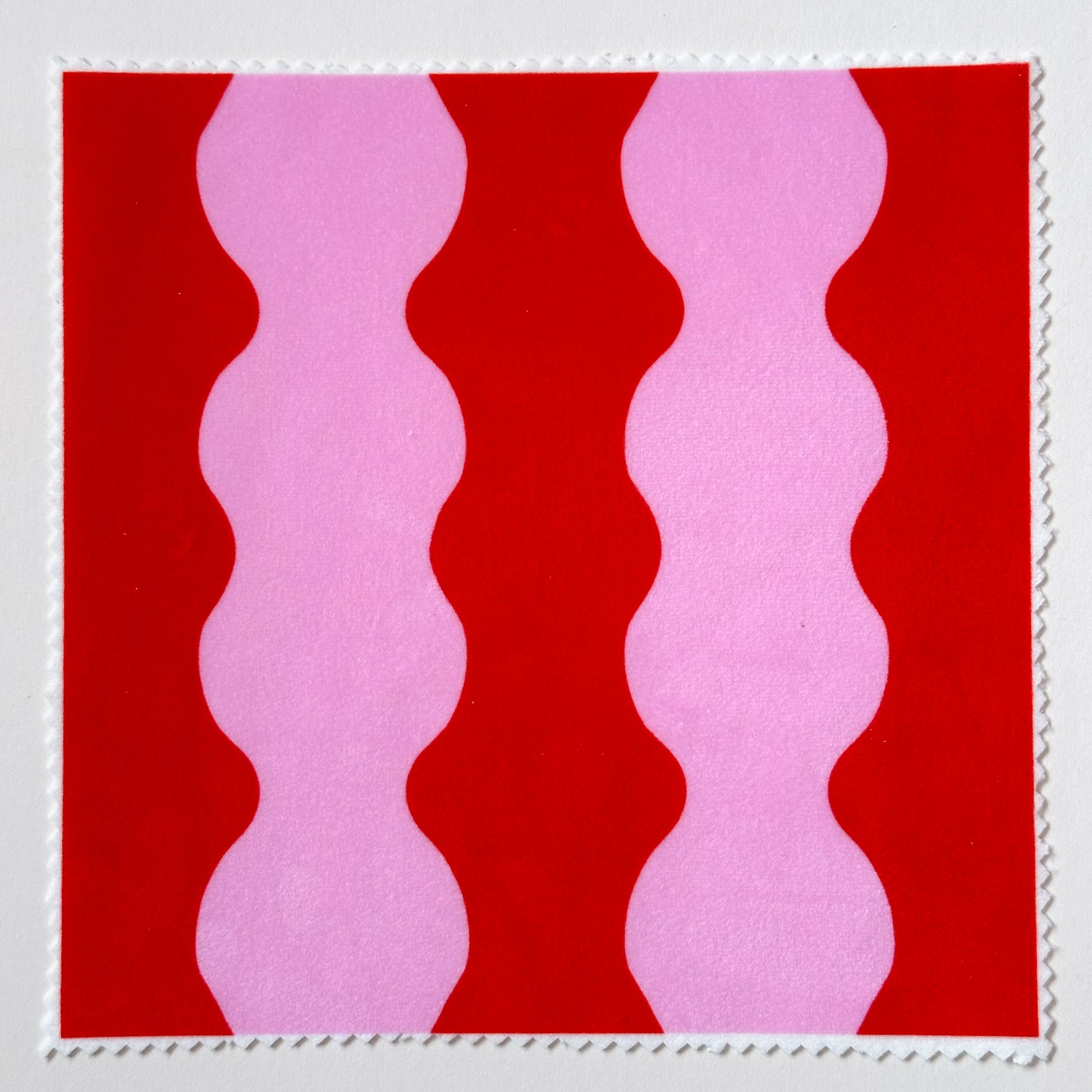 wiggle with me wavy velvet fabric in red and pink colours perfect for upholstery sofa sewing projects