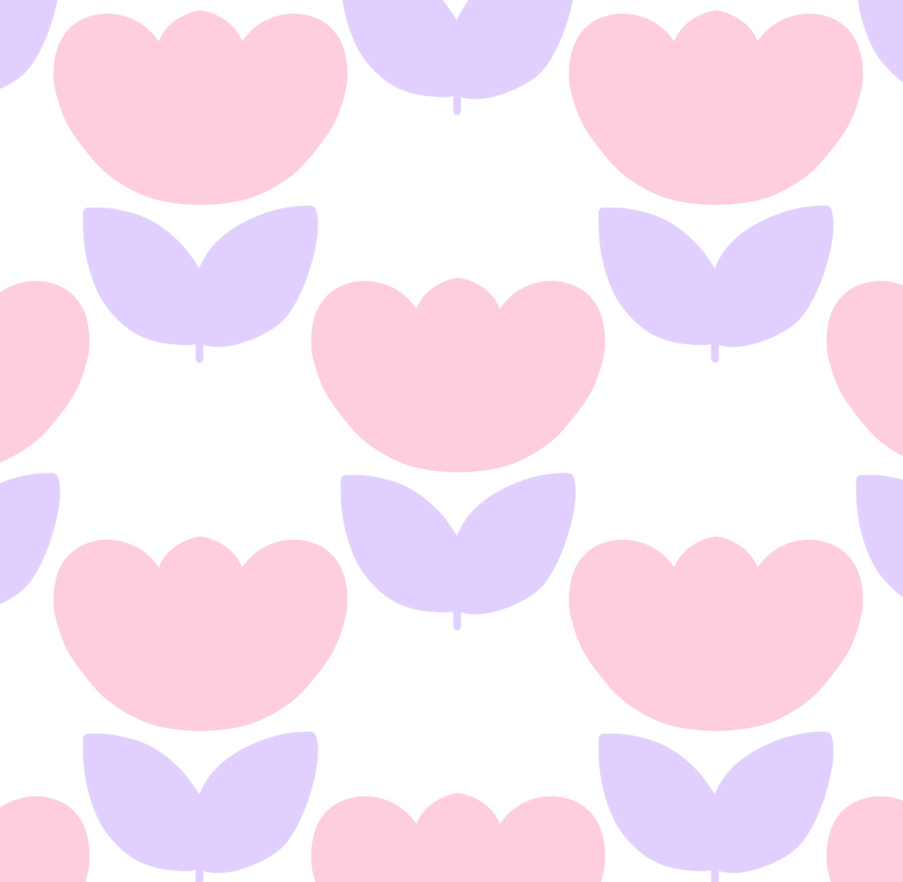 lilac and pink tulip wallpaper for bedroom walls