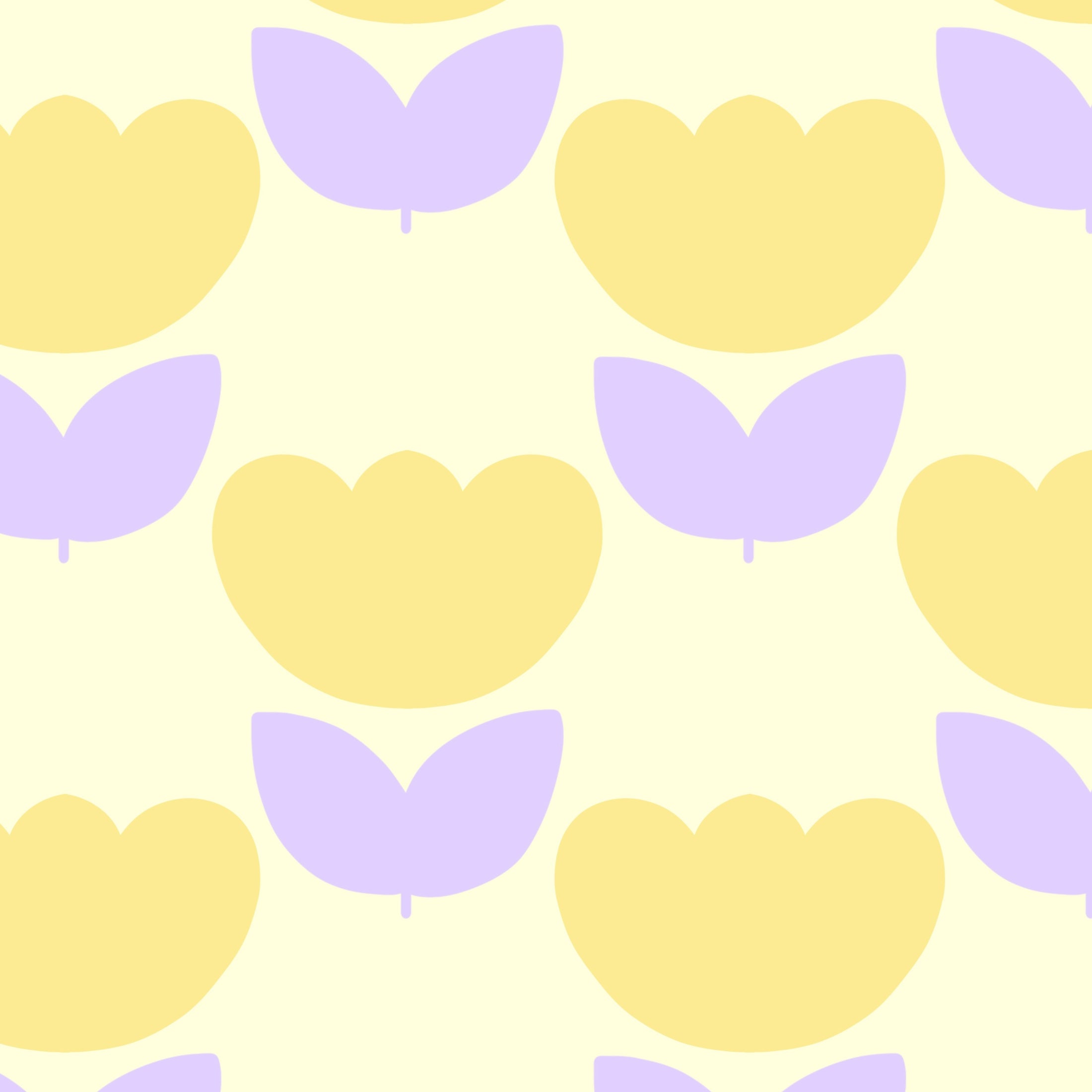 Marta’s Tulips Wallpaper in Lemon Sorbet and Lavender – Sorbet Dreams